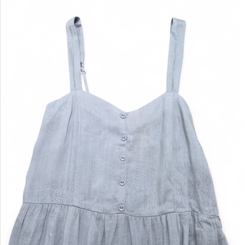 Becool Tiered Maxi Dress Sea Blue Size Small - Picture 8 of 14